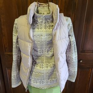 Old navy snow flake zip sweater